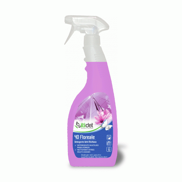 40 Liquido Floreale Vetri, Specchi e Superfici Lavabili Itidet